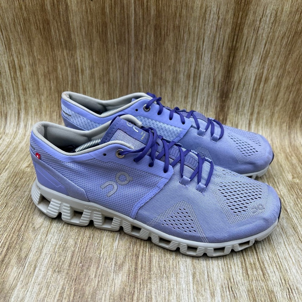 On Cloud X Running Shoes Women's Size 10 Lavender Purple Training Sneakers